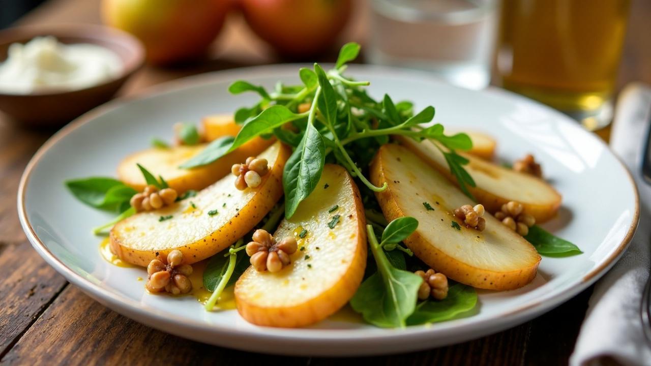 Warm Pear and Parsnip Salad