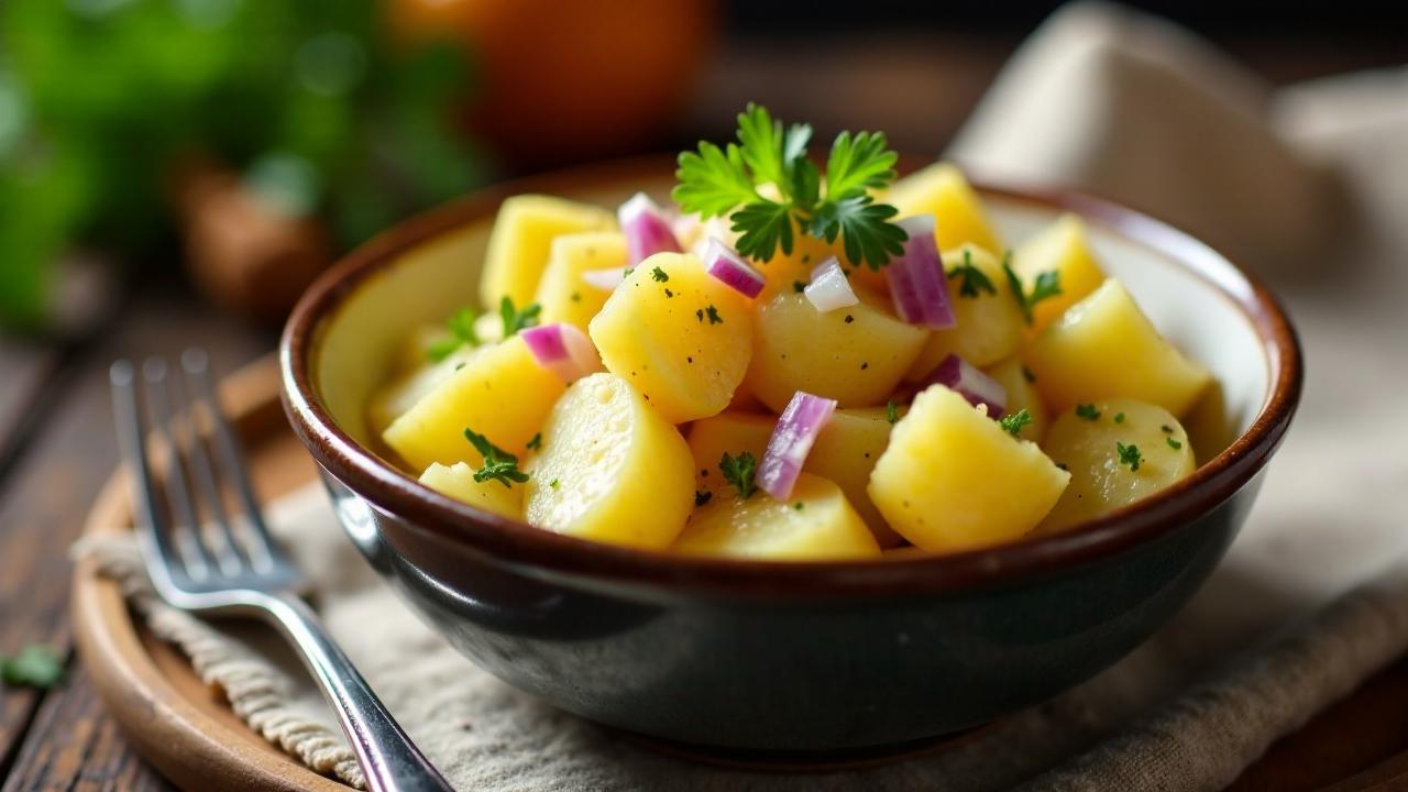 Warmer Kartoffelsalat mit Zwiebeln