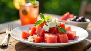 Wassermelonen-Feta-Salat