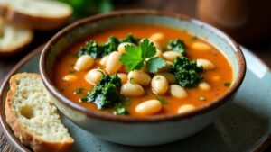 Weiße Bohnen-Grünkohl-Minestrone