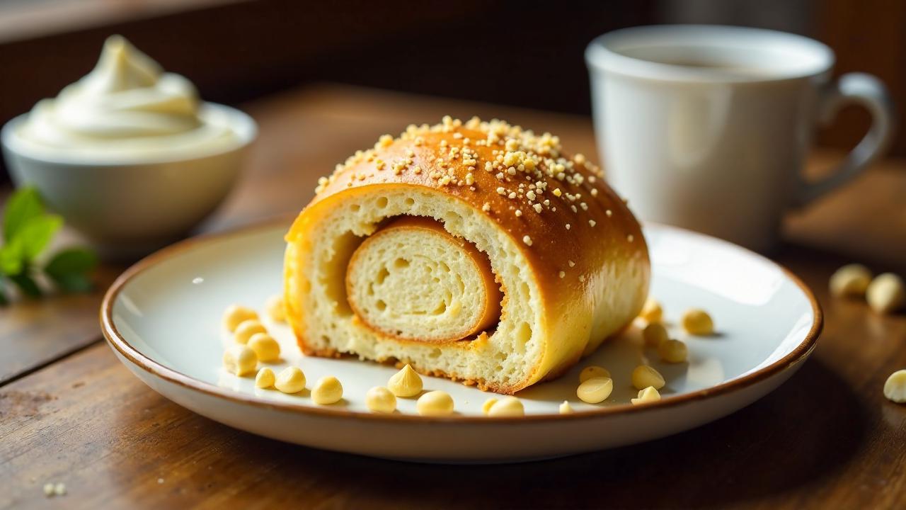 Weiße Schoko-Macadamia-Milchbrötchen