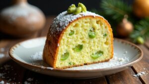 Weiße Schokolade-Pistazie Panettone