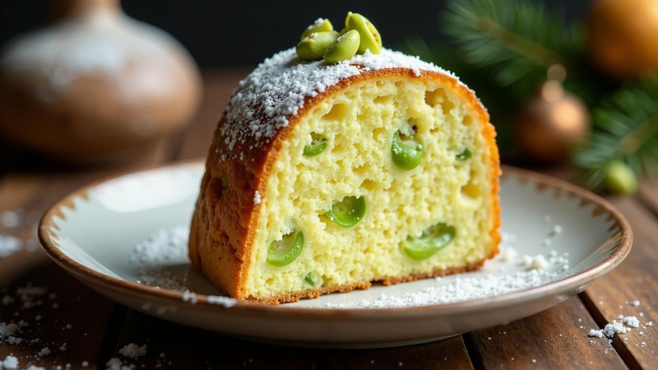 Weiße Schokolade-Pistazie Panettone