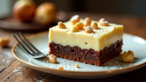 Weiße Schokoladen-Macadamia-Brownies