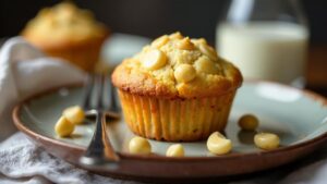 Weißer Schoko-Macadamia-Muffin-Tops