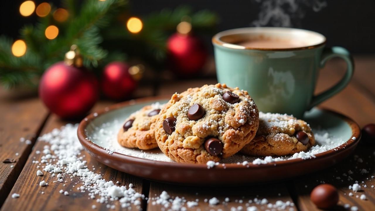 Weihnachts-Schoko-Haferkekse