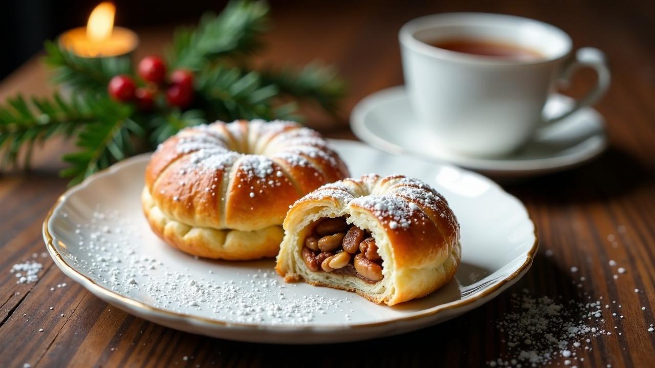 Weihnachtslichter-Kipferl (Beigli)