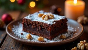 Weinachtliche Brownies