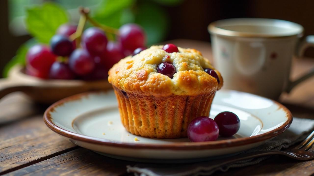 Weintrauben-Cranberry-Muffins