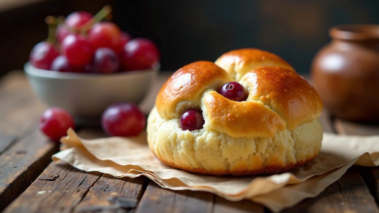 Weintrauben-Milchbrötchen