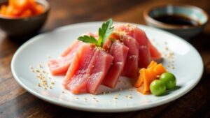 White Tuna Sashimi (Weißer Thun-Sashimi)