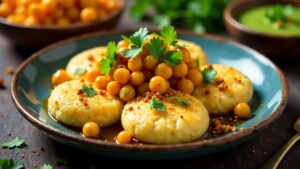 Whole Grain Idli Chaat