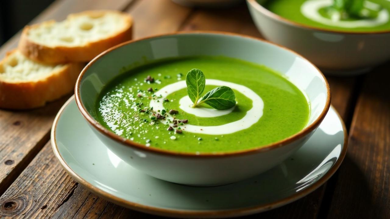 Wiesensuppe mit Sauerampfer