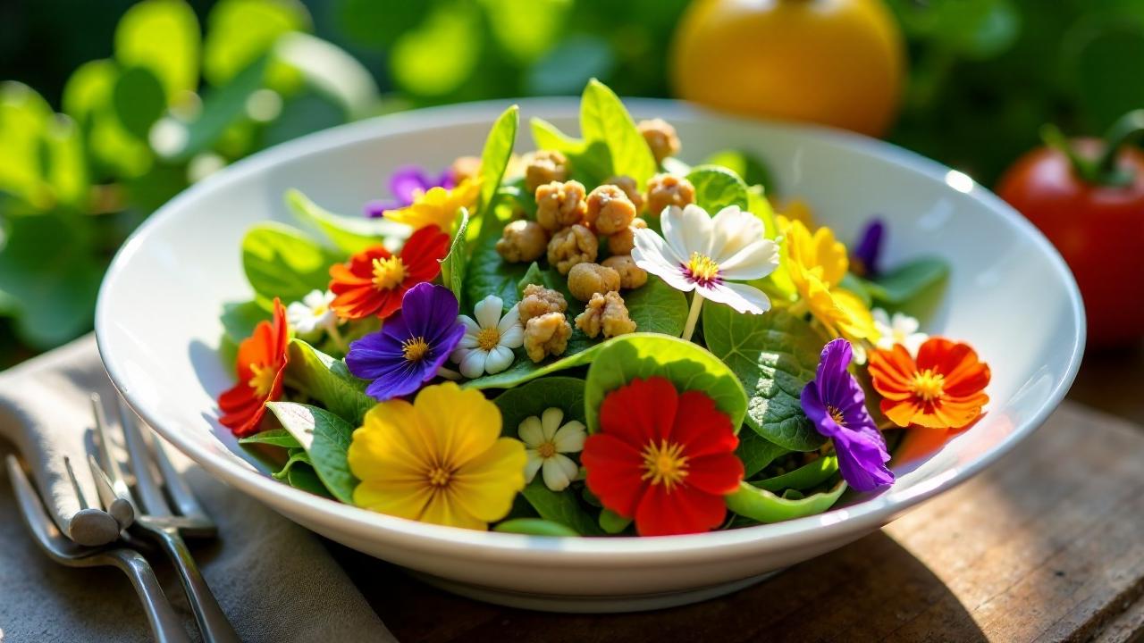 Wilde Blütensalate in der Savanne