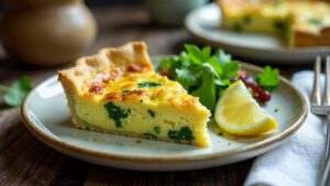 Wildkräuter-Kokos-Quiche