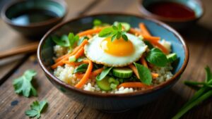 Wildkräuter Bibimbap