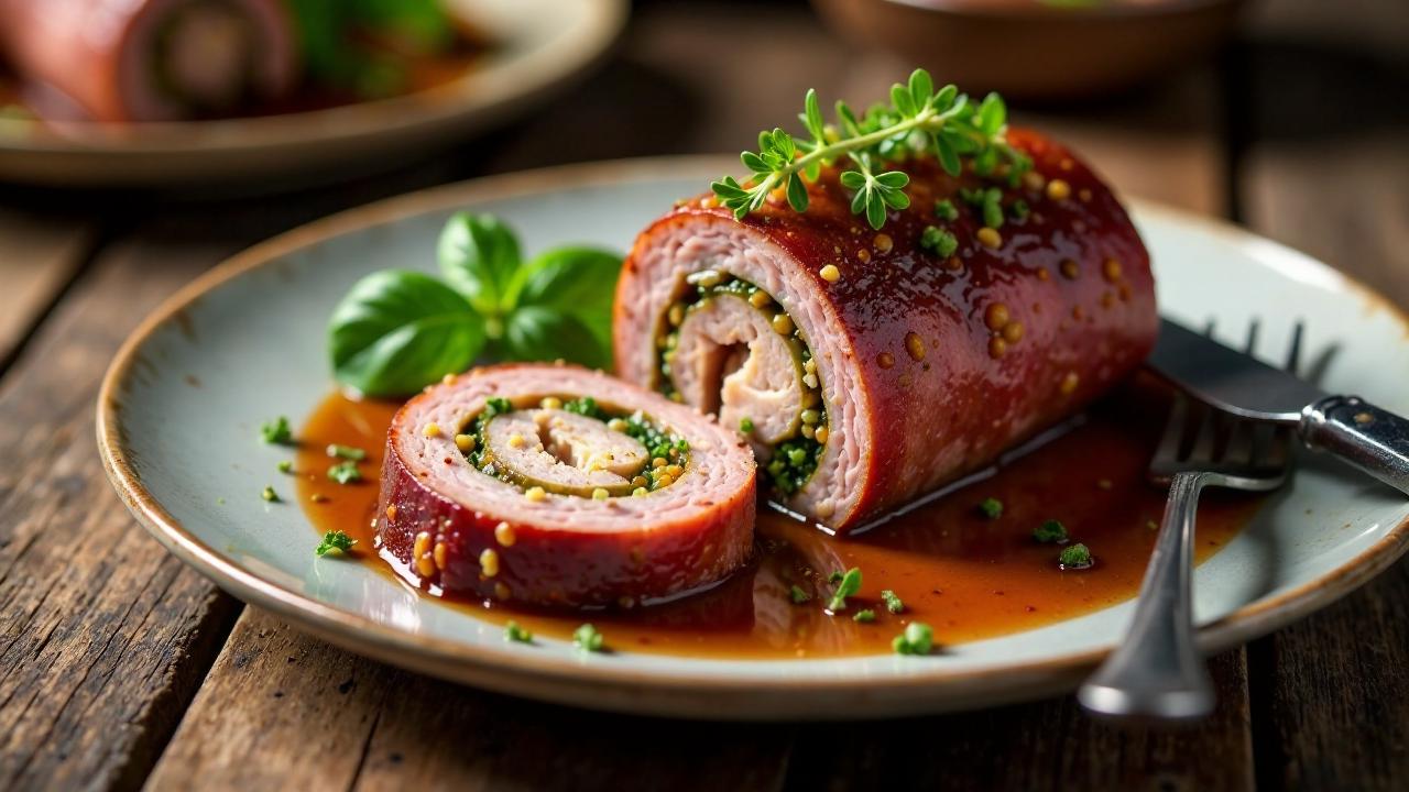 Wildschwein-Roulade