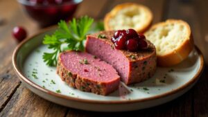 Wildschweinpastete mit Preiselbeeren