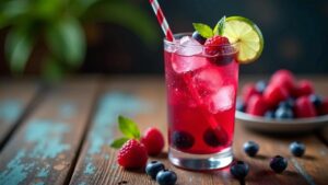 Wodka-Cocktail mit Beeren