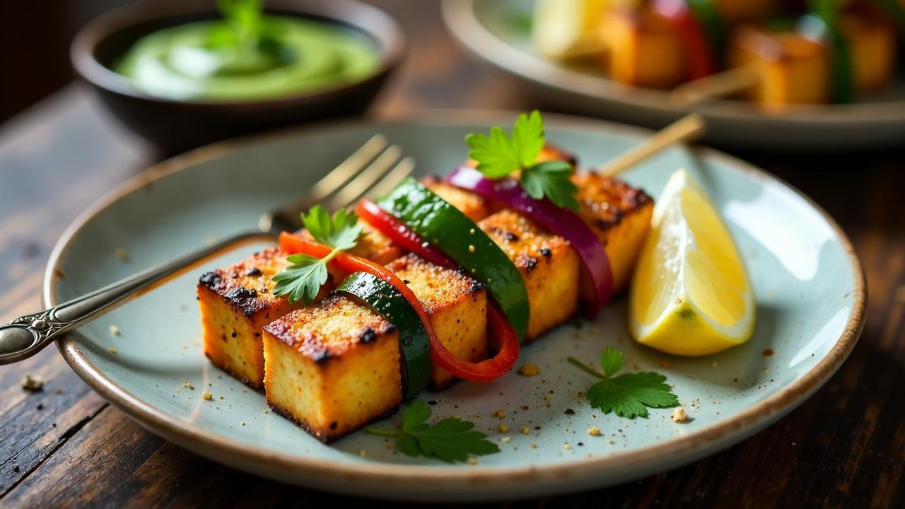 Würzige Tofu-Grillspieße