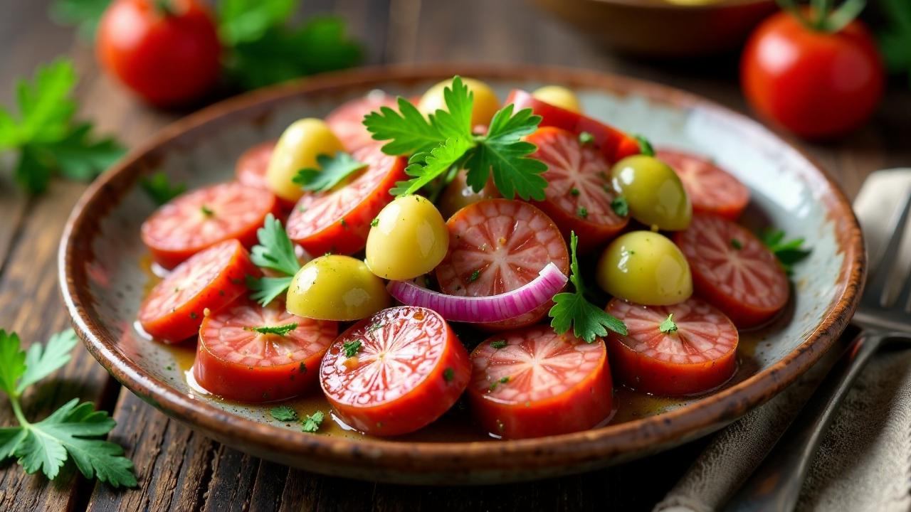 Wurstsalat auf Ungarische Art