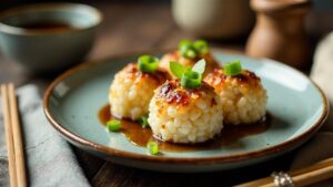 Yaki Onigiri: Gegrillte Reisbällchen