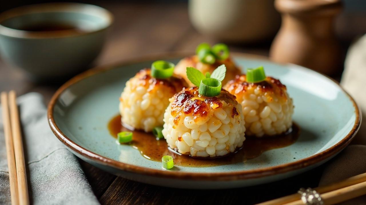 Yaki Onigiri: Gegrillte Reisbällchen