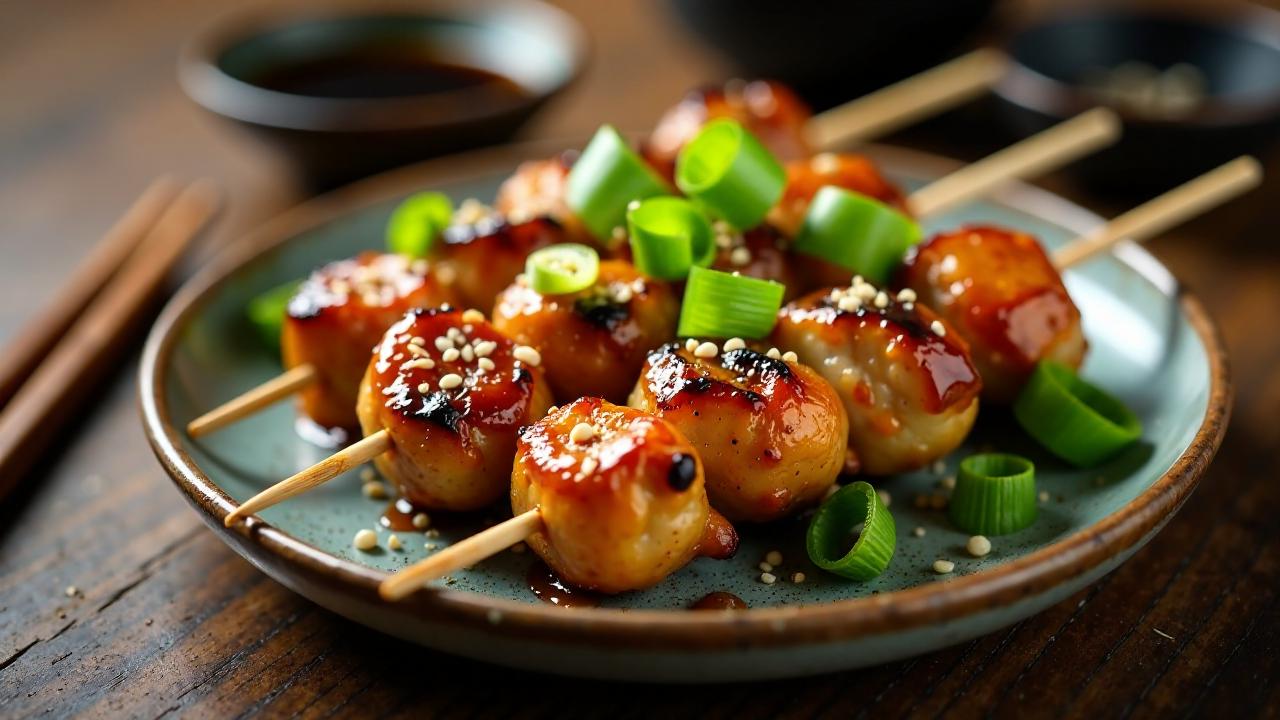 Yakitori-Hähnchenspieße