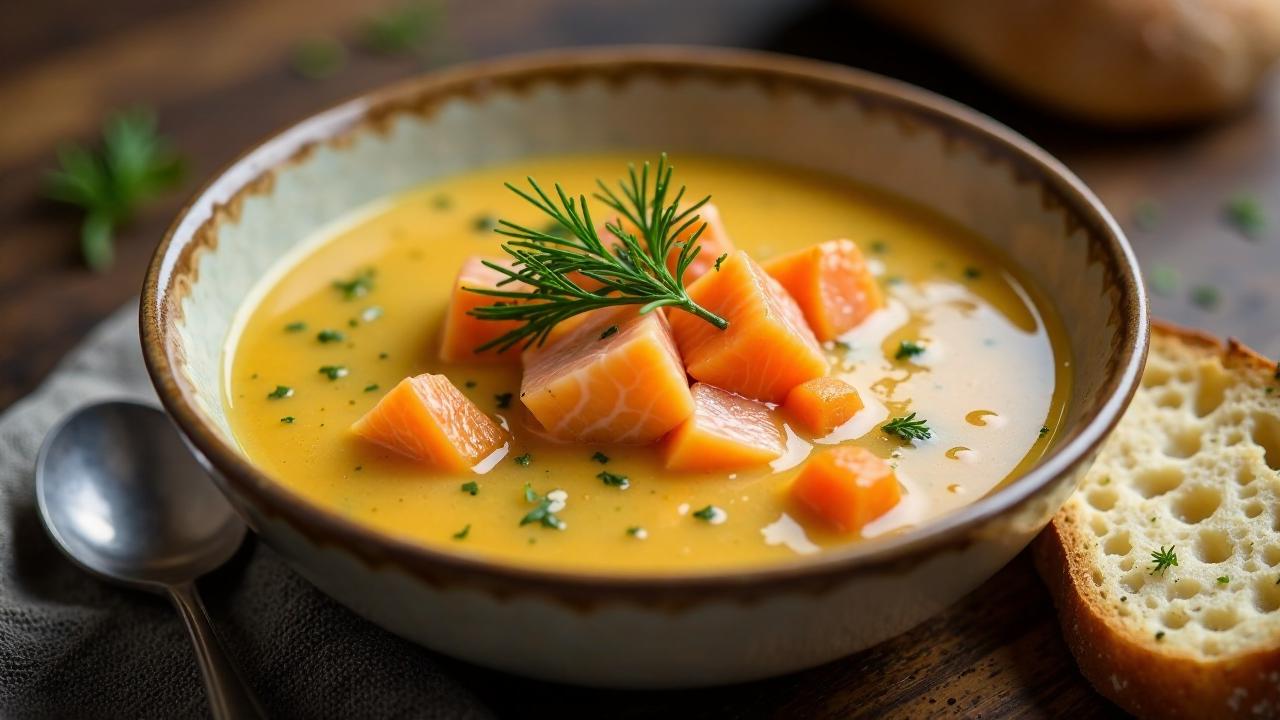 Yksikivimurtokalalohikeitto (Single Stone Fish Salmon Soup)