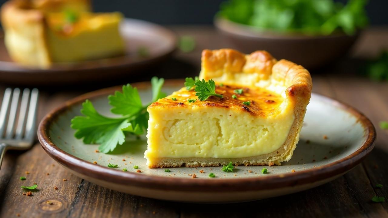 Yorkshire Curd Tart mit Kräutern