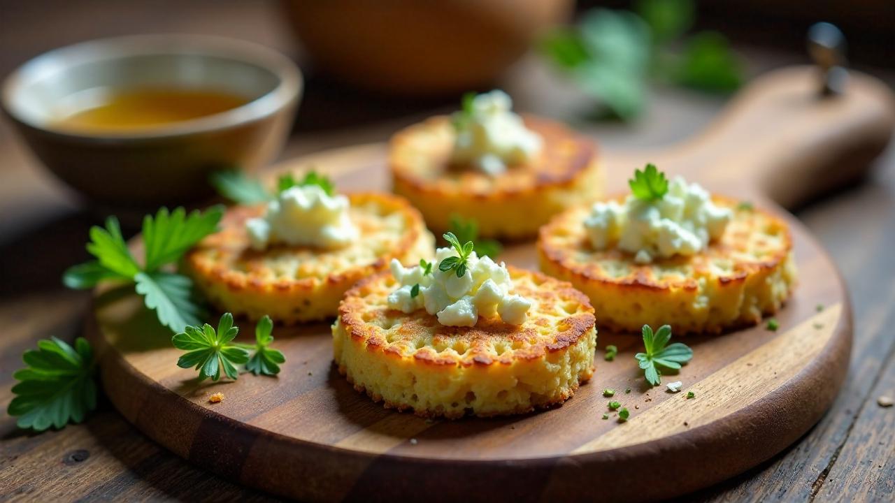 Yorkshire Oatcakes und Blauschimmelkäse