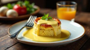 Yorkshire Pudding mit Eierlikörsoße