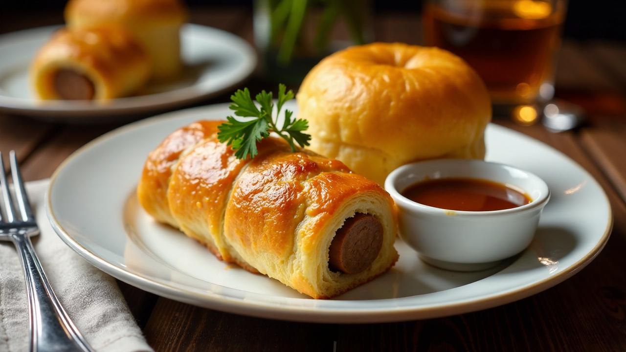 Yorkshire Sausage Roll und Pudding