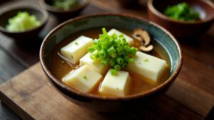 Yudofu (Seidentofu im Dashi)