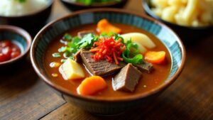 Yukgaejang - Würzige Rindfleischsuppe