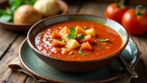 Zawre – Tomatensuppe mit Maniok