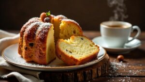 Zedernnuss-Kaffee-Panettone