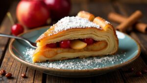 Zimt-Apfel-Kirsch-Strudel