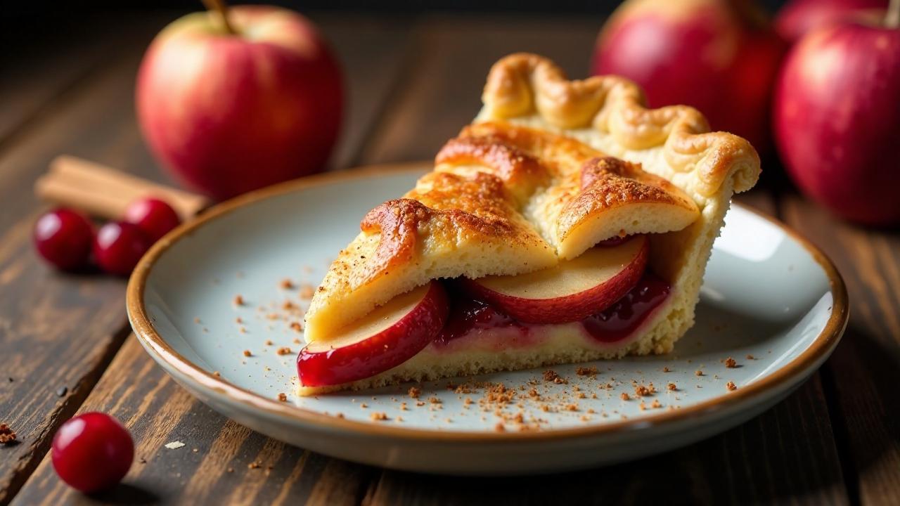 Zimt-Cranberry-Apple-Pie