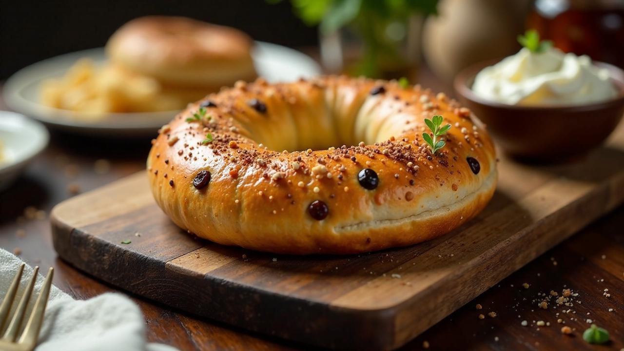 Zimt-Rosinen-Bagel