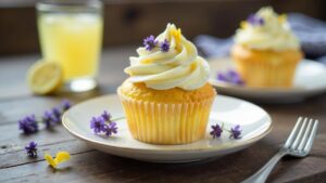 Zitronen-Lavendel-Cupcakes