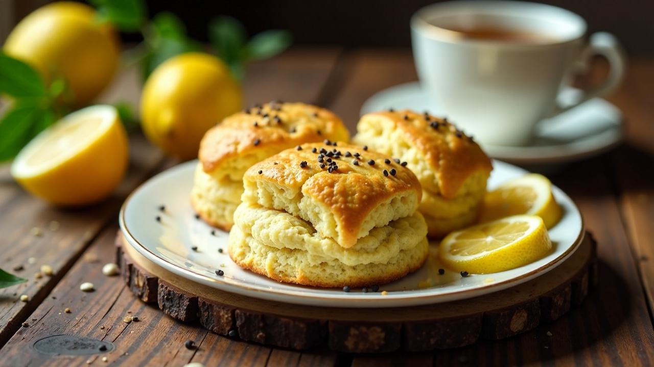 Zitronen-Mohn-Scones