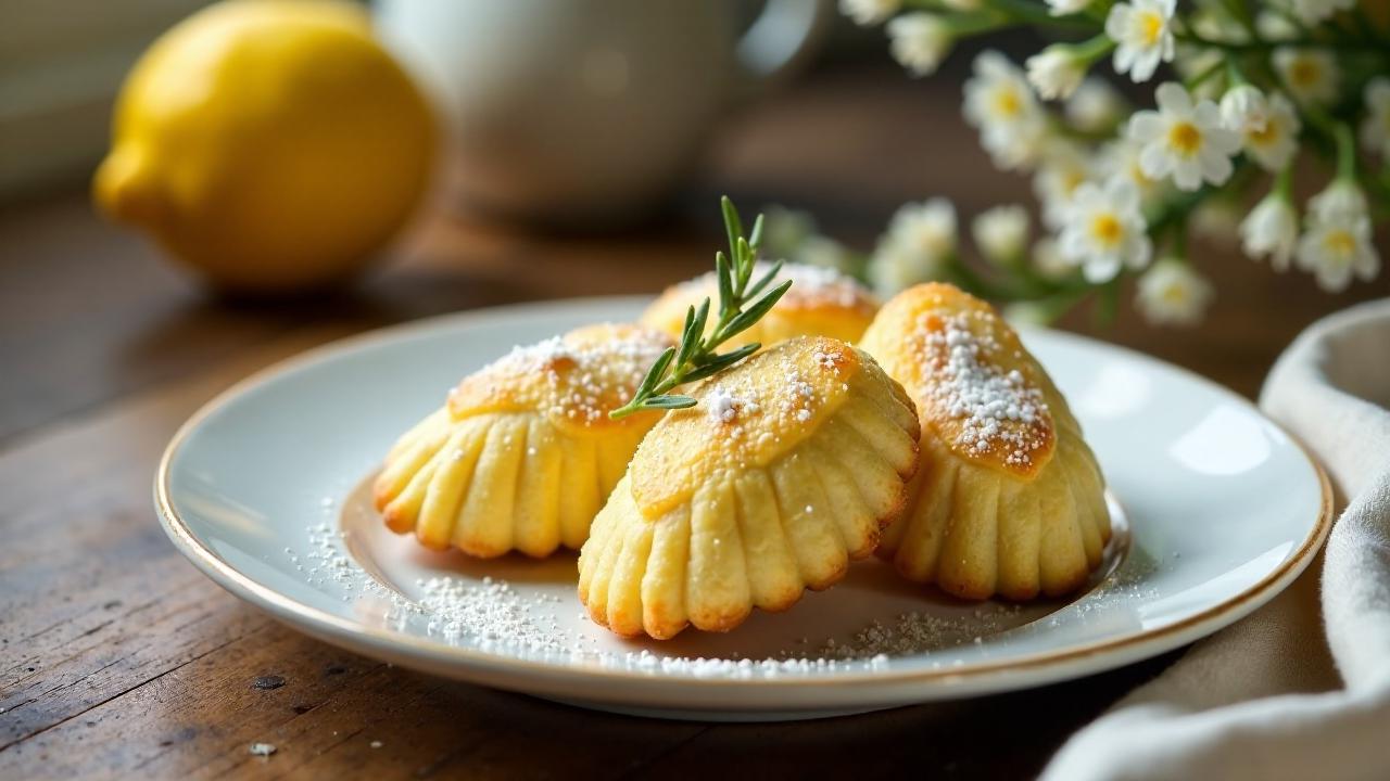 Zitronen-Rosmarin-Madeleines