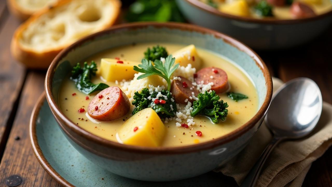 Zuppa Toscana (Wurst- und Grünkohlsuppe)