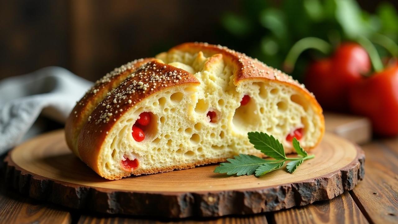 Zweifarbiges Ciabatta – Kräuter & Paprika