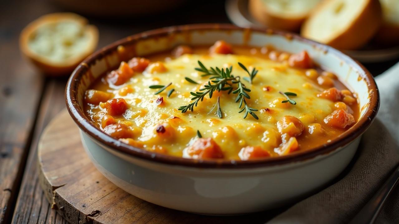 Zwiebel-Suppen-Gratin