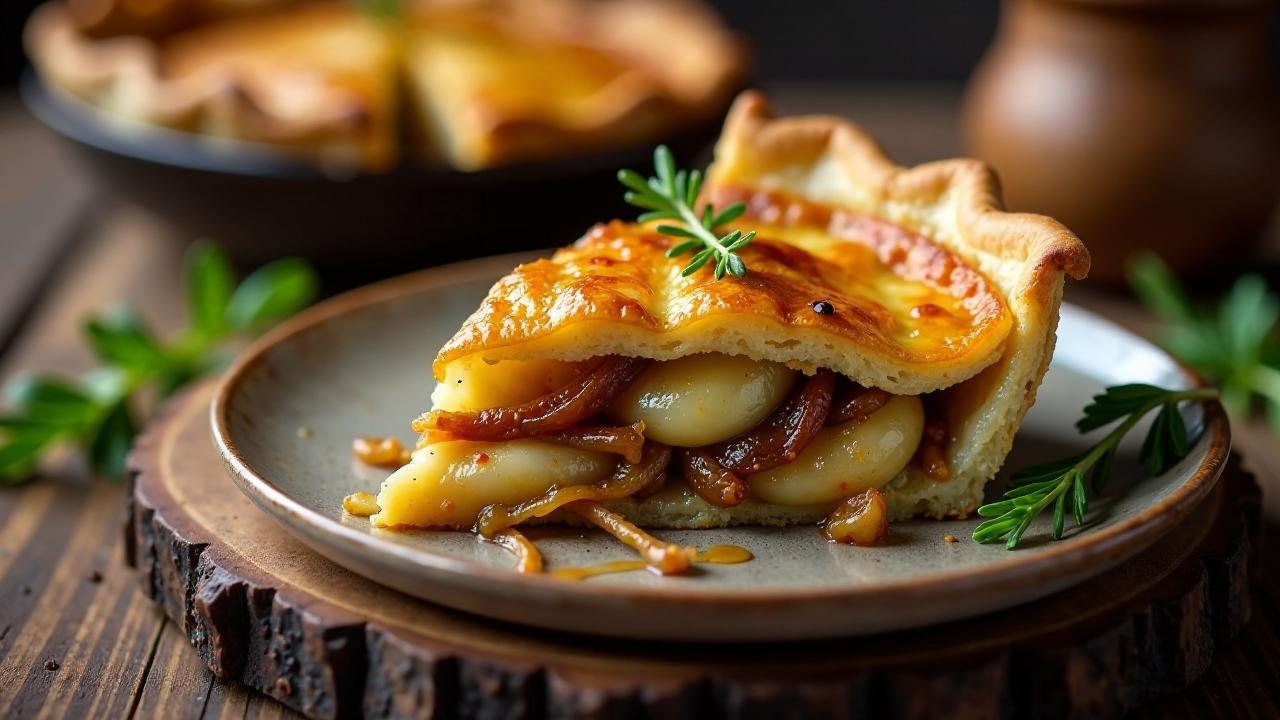 Zwiebelkuchen auf Ungarische Art