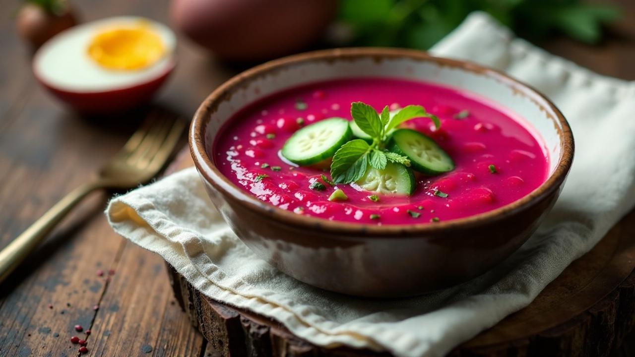 Šaltibarščiai - Kalte Rote-Bete-Suppe