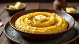 Žganci: Buchweizenpolenta mit Milch