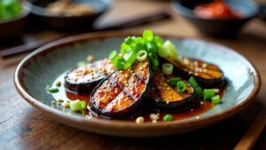 herzhaftes Nasu Dengaku (Miso Aubergine)